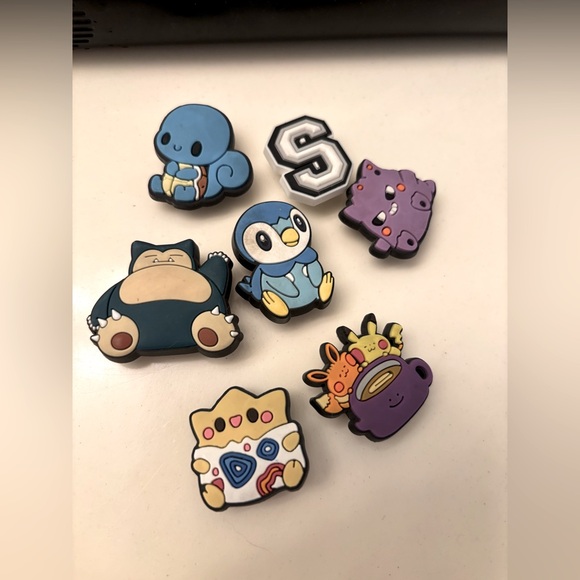 Pokemon Accessories - Pokemon shoe charms for Crocs/Clogs - jibbitz 7 charms